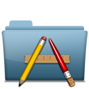 Blue Folder Application Icon 128x128 png